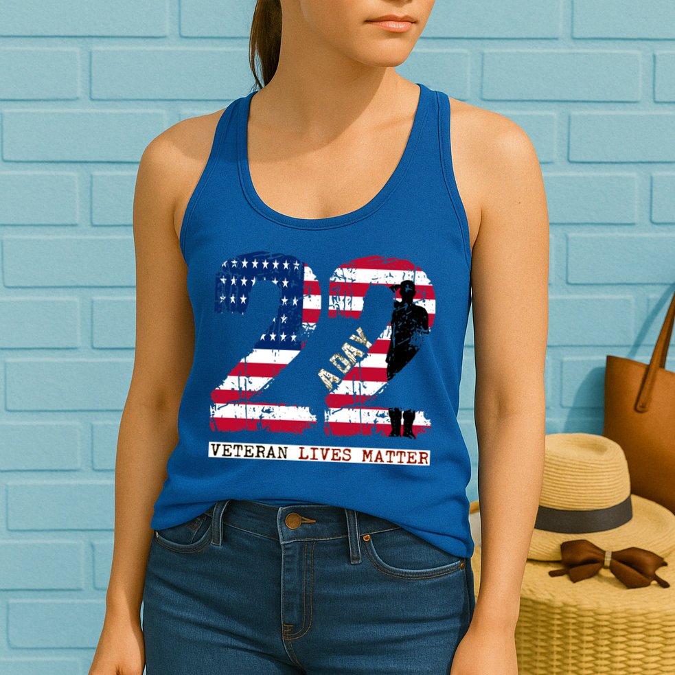 22 A Day Veteran Gift Meaningful Gift 22 A Day Veteran Suicide Gift Womens Tank Top