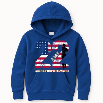 22 A Day Veteran Gift Meaningful Gift 22 A Day Veteran Suicide Gift Kids Hoodie