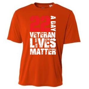 22 A Day Veteran Lives Matter Suicide Awareness Veterans Day Gift Cooling Performance Crew T-Shirt