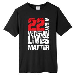 22 A Day Veteran Lives Matter Suicide Awareness Veterans Day Gift Tall Fusion ChromaSoft Performance T-Shirt