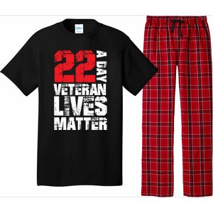 22 A Day Veteran Lives Matter Suicide Awareness Veterans Day Gift Pajama Set