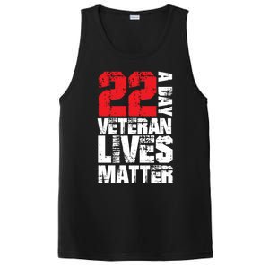 22 A Day Veteran Lives Matter Suicide Awareness Veterans Day Gift PosiCharge Competitor Tank