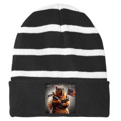 2snails Automotive DonT Tread On Peanut Striped Beanie with Solid Band