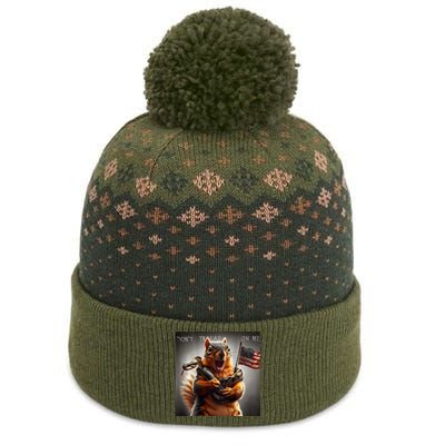 2snails Automotive DonT Tread On Peanut The Baniff Cuffed Pom Beanie