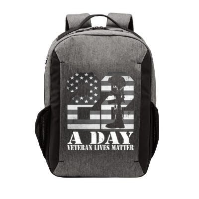 22 A Day Veteran Lives Matter American Flag Military Veteran Great Gift Vector Backpack