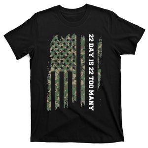 22 A Day Veteran Lives Matter Army Suicide Awareness T-Shirt