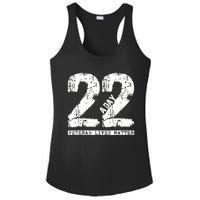 22 A Day Veteran 22 A Day Veteran Suicide Ladies PosiCharge Competitor Racerback Tank