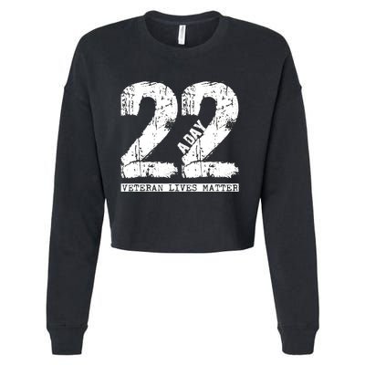 22 A Day Veteran 22 A Day Veteran Suicide Cropped Pullover Crew