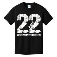 22 A Day Veteran 22 A Day Veteran Suicide Kids T-Shirt