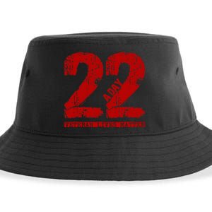 22 A Day Veteran 22 A Day Veteran Suicide Sustainable Bucket Hat