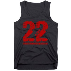 22 A Day Veteran 22 A Day Veteran Suicide Tank Top