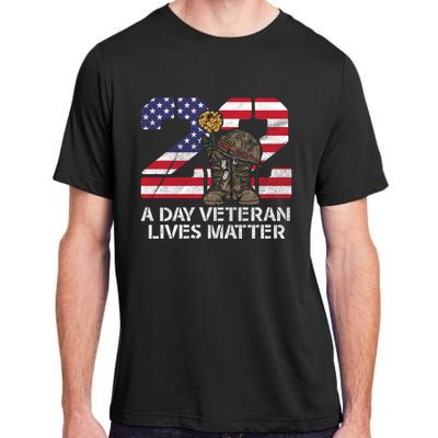 22 A Day Veteran Lives Matter Meaningful Gift Veteran Day Veterans Gift Adult ChromaSoft Performance T-Shirt