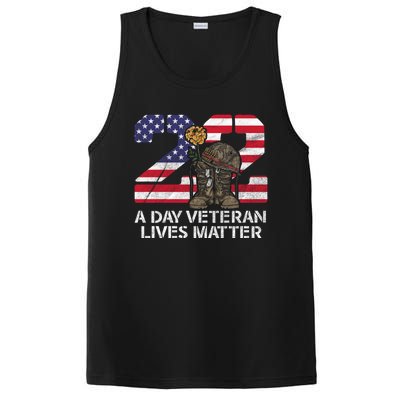 22 A Day Veteran Lives Matter Meaningful Gift Veteran Day Veterans Gift PosiCharge Competitor Tank