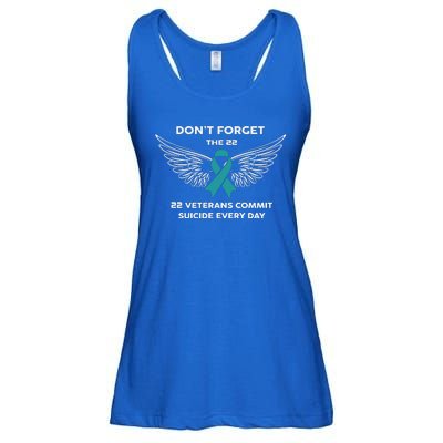 22 A Day Soldier Veteran PTSD Awareness Ladies Essential Flowy Tank