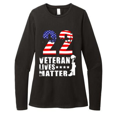 22 A Day Veteran Lives Matter I Veterans Day 2021 Honoring Gift Womens CVC Long Sleeve Shirt