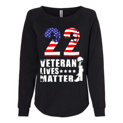 22 A Day Veteran Lives Matter I Veterans Day 2021 Honoring Gift Womens California Wash Sweatshirt