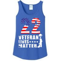 22 A Day Veteran Lives Matter I Veterans Day 2021 Honoring Gift Ladies Essential Tank