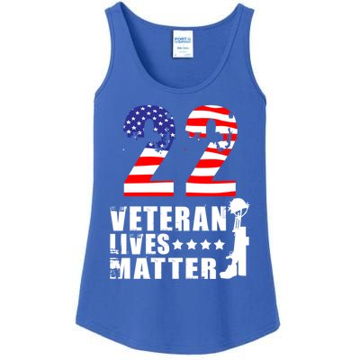 22 A Day Veteran Lives Matter I Veterans Day 2021 Honoring Gift Ladies Essential Tank