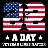 22 A Day Veteran Lives Matter Impact Tech Backpack