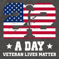 22 A Day Veteran Lives Matter Vector Backpack
