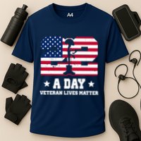 22 A Day Veteran Lives Matter Cooling Performance Crew T-Shirt