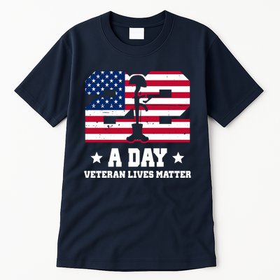 22 A Day Veteran Lives Matter Tall T-Shirt