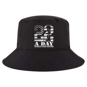 22 A Day Veteran Lives Matter American Flag Military Veteran Great Gift Cool Comfort Performance Bucket Hat