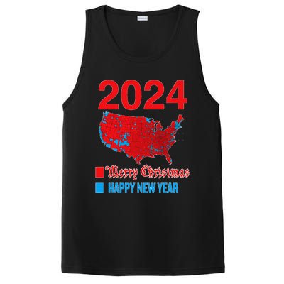 2024 Accurate Election Map Merry Christmas Happy New Year PosiCharge Competitor Tank