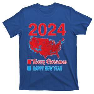 2024 Accurate Election Map Merry Christmas Happy New Year Great Gift T-Shirt