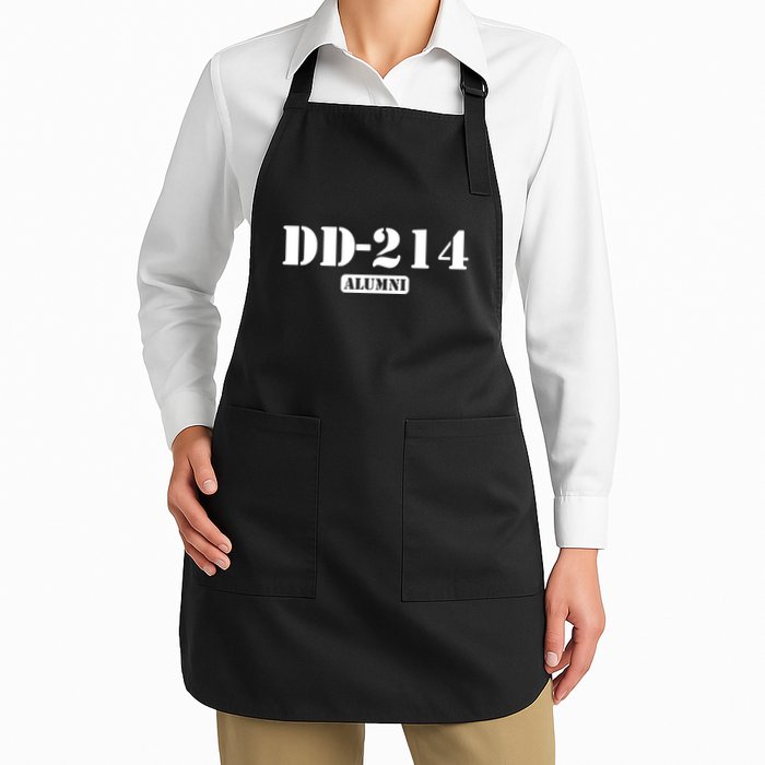 214 Alumni Funny Text Full-Length Apron With Pockets