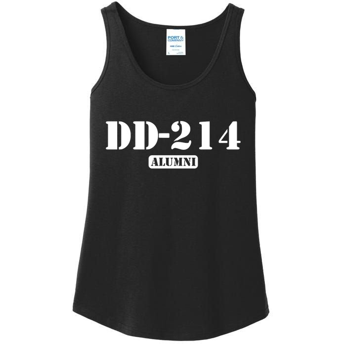 214 Alumni Funny Text Ladies Essential Tank