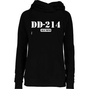 214 Alumni Funny Text Womens Funnel Neck Pullover Hood