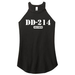 214 Alumni Funny Text Women's Perfect Tri Rocker Tank