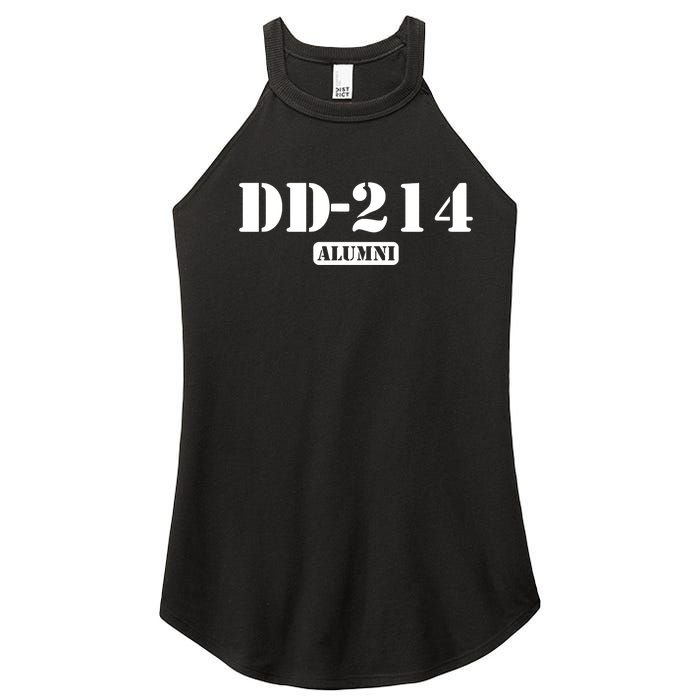 214 Alumni Funny Text Women's Perfect Tri Rocker Tank