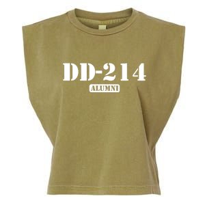 214 Alumni Funny Text Garment-Dyed Women's Muscle Tee