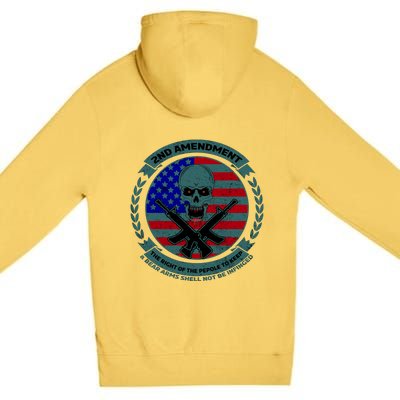 2nd Amendment Front And Back Design Premium Pullover Hoodie