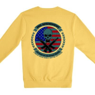 2nd Amendment Front And Back Design Premium Crewneck Sweatshirt