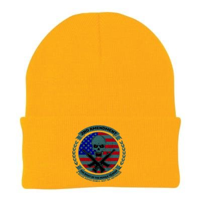 2nd Amendment Front And Back Design Knit Cap Winter Beanie