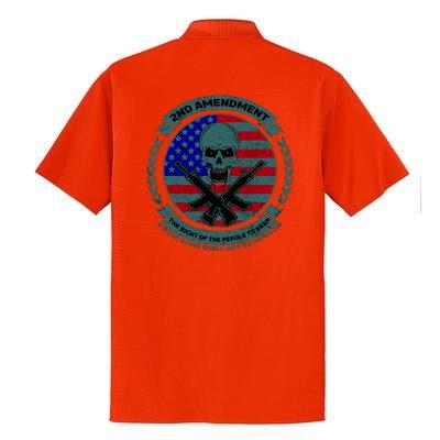 2nd Amendment Front And Back Design Dry Zone Grid Polo