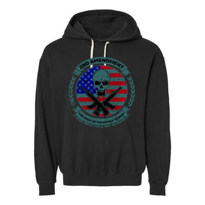 2nd Amendment Front And Back Design Garment-Dyed Fleece Hoodie