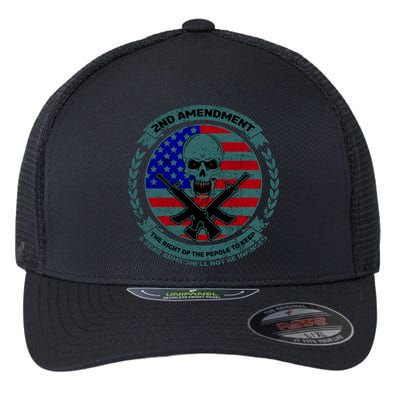 2nd Amendment Front And Back Design Flexfit Unipanel Trucker Cap