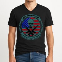 2nd Amendment Front And Back Design V-Neck T-Shirt