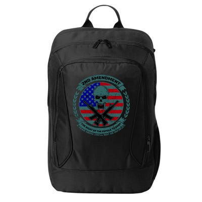 2nd Amendment Front And Back Design City Backpack