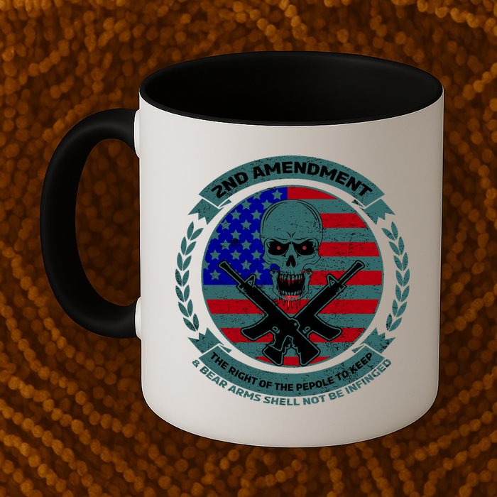 2nd Amendment Front And Back Design Mug