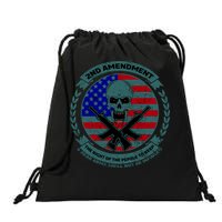 2nd Amendment Front And Back Design Drawstring Bag