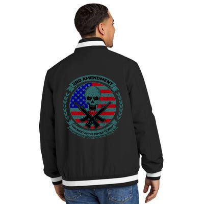 2nd Amendment Front And Back Design Insulated Varsity Jacket