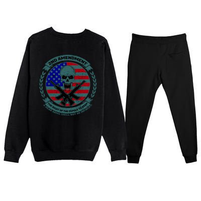 2nd Amendment Front And Back Design Premium Crewneck Sweatsuit Set