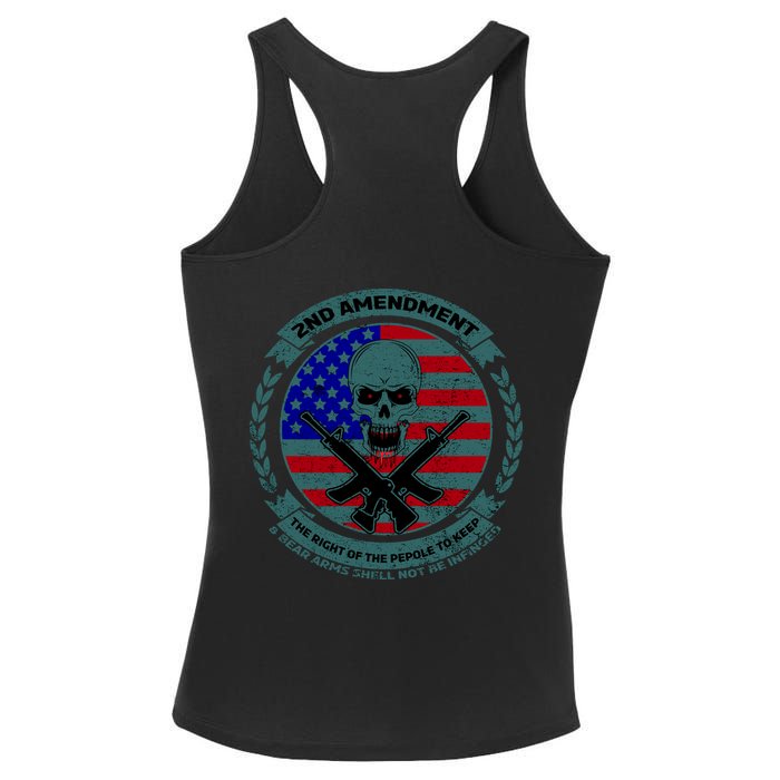 2nd Amendment Front And Back Design Ladies PosiCharge Competitor Racerback Tank
