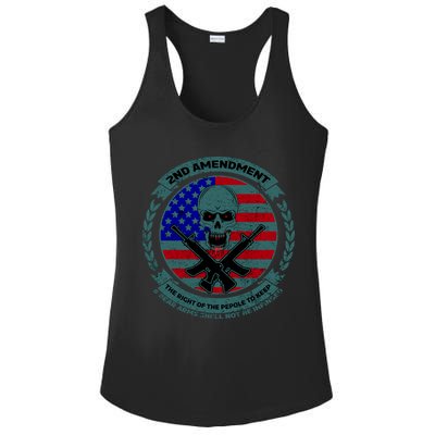 2nd Amendment Front And Back Design Ladies PosiCharge Competitor Racerback Tank