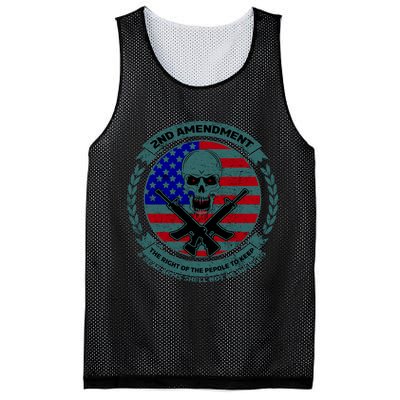 2nd Amendment Front And Back Design Mesh Reversible Basketball Jersey Tank
